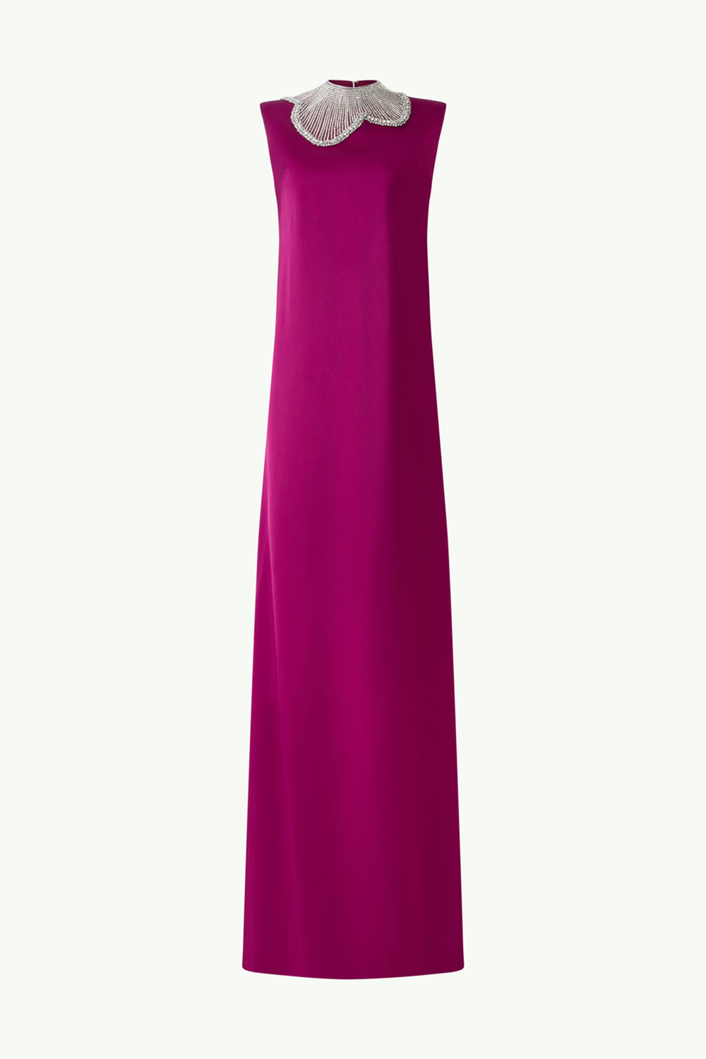 Orchid Stone Patterned Colar Dress - TRACY COUTURE